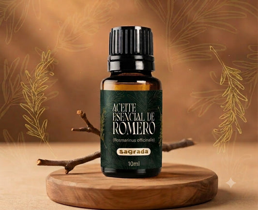 Aceite Esencial de Romero (Rosmarinus Officinalis) 10 ml.