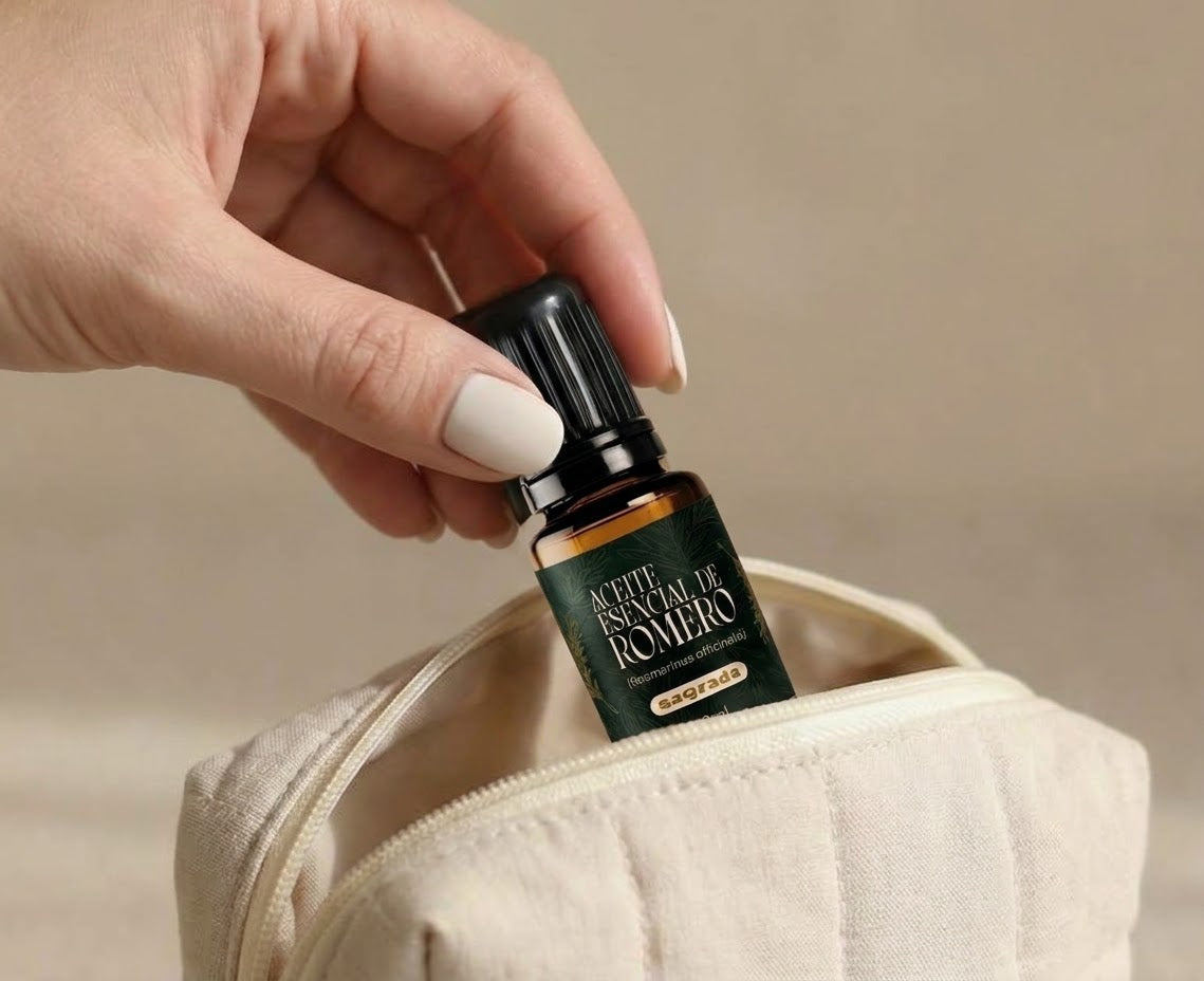 Aceite Esencial de Romero (Rosmarinus Officinalis) 10 ml.