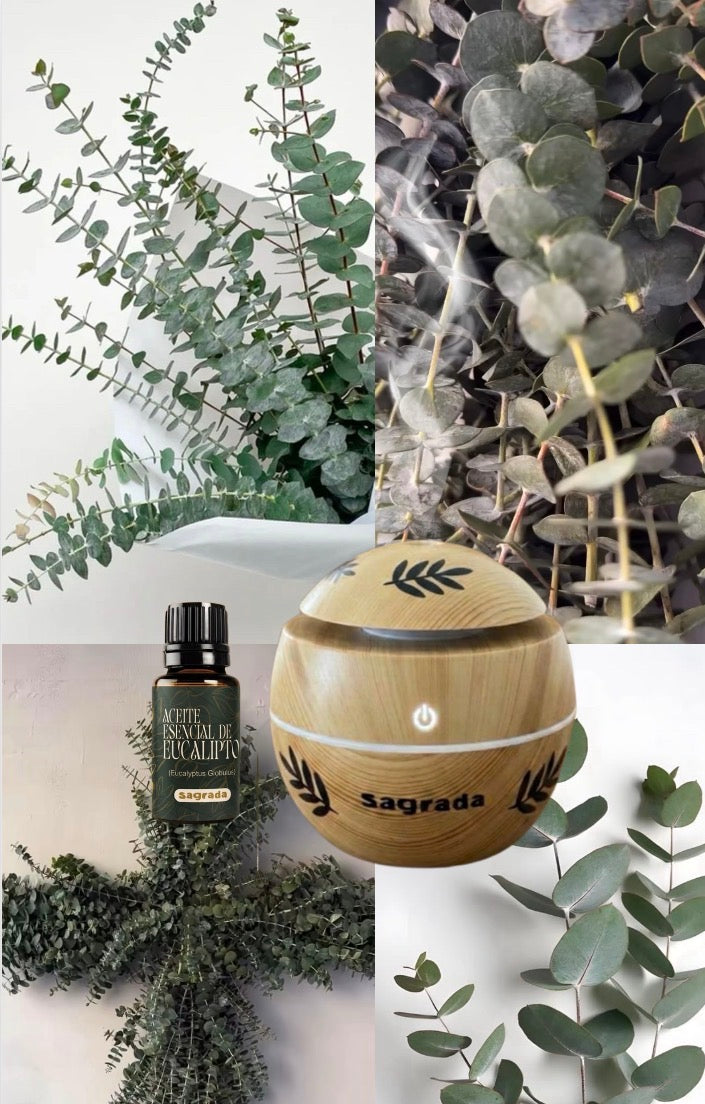Kit Ritual de Bienestar: Difusor Ultrasónico + Aceite Esencial Puro (5 ml)