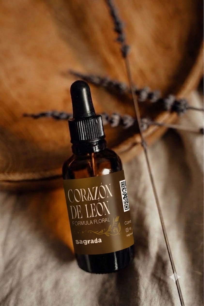 Corazón de León - Fórmula Floral 30 ml, para el Coraje y el Empoderamiento