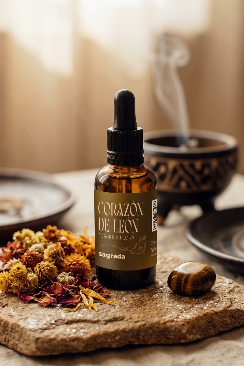 Corazón de León - Fórmula Floral 30 ml, para el Coraje y el Empoderamiento